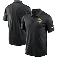 Men's Nike Black Minnesota Vikings Fan Gear Franchise Heat-Sealed Graphic Team Polo