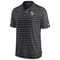 Men's Nike Black Minnesota Vikings Sideline Lock Up Victory Performance Polo