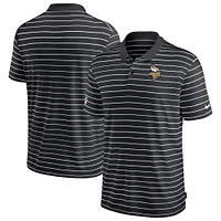 Men's Nike Black Minnesota Vikings Sideline Lock Up Victory Performance Polo