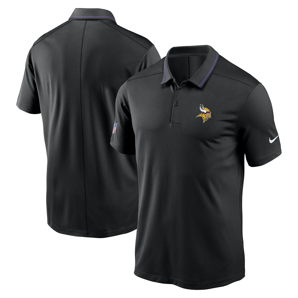 Men's Nike Black Minnesota Vikings Sideline Victory Performance Polo