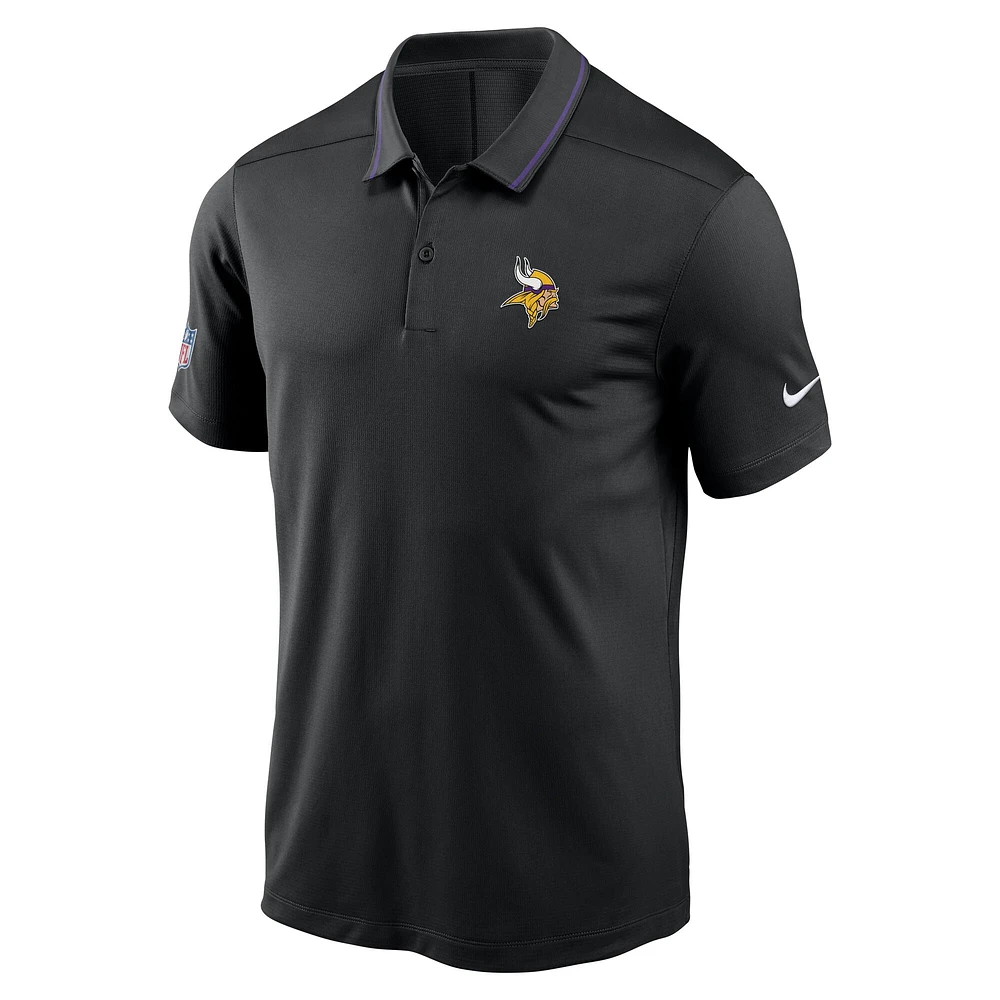 Men's Nike Black Minnesota Vikings Sideline Victory Performance Polo