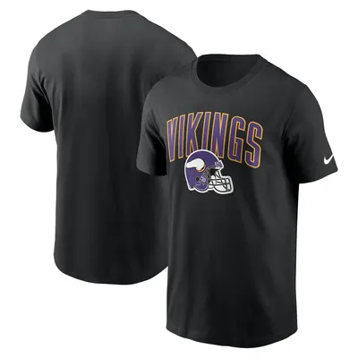 Men's New Era Black Minnesota Vikings Tie-Dye Long Sleeve T-Shirt