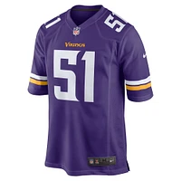 Men's Nike Blake Cashman  Purple Minnesota Vikings Team Game Jersey