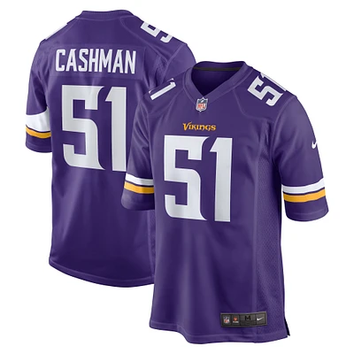 Men's Nike Blake Cashman  Purple Minnesota Vikings Team Game Jersey