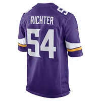 Men's Nike Bo Richter  Purple Minnesota Vikings Team Game Jersey