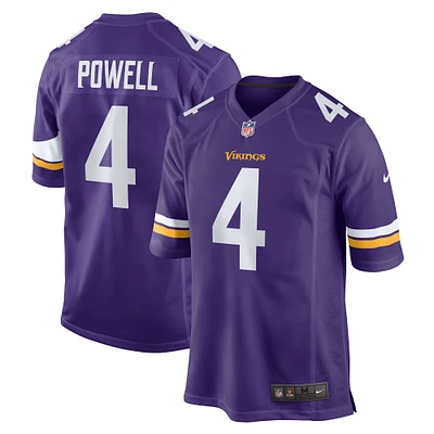 Maillot de match Nike Brandon Powell violet Minnesota Vikings pour hommes