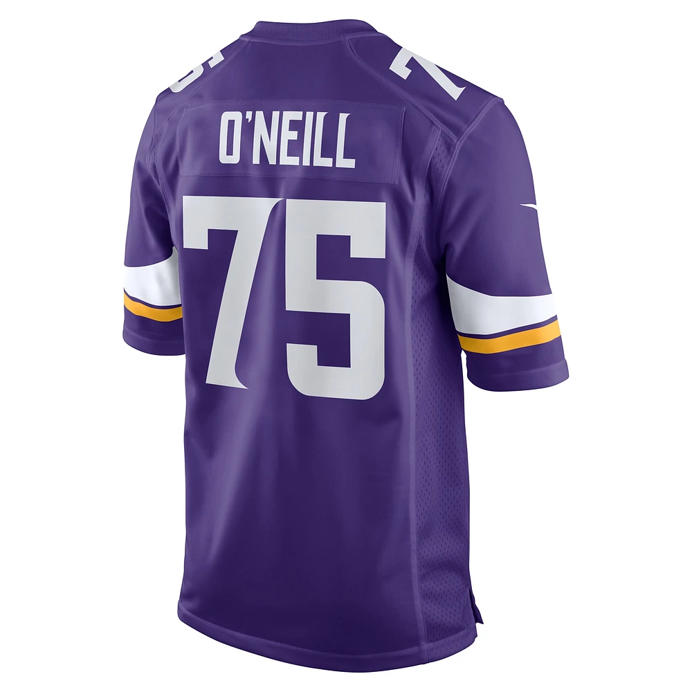 Maillot de match violet Nike Brian O'Neill des Minnesota Vikings pour homme