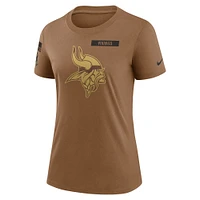 Men's Nike  Brown Minnesota Vikings Salute To Service Legend Performance T-Shirt