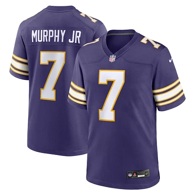 Maillot de match classique Nike Byron Murphy Jr. pour homme des Vikings du Minnesota pourpre