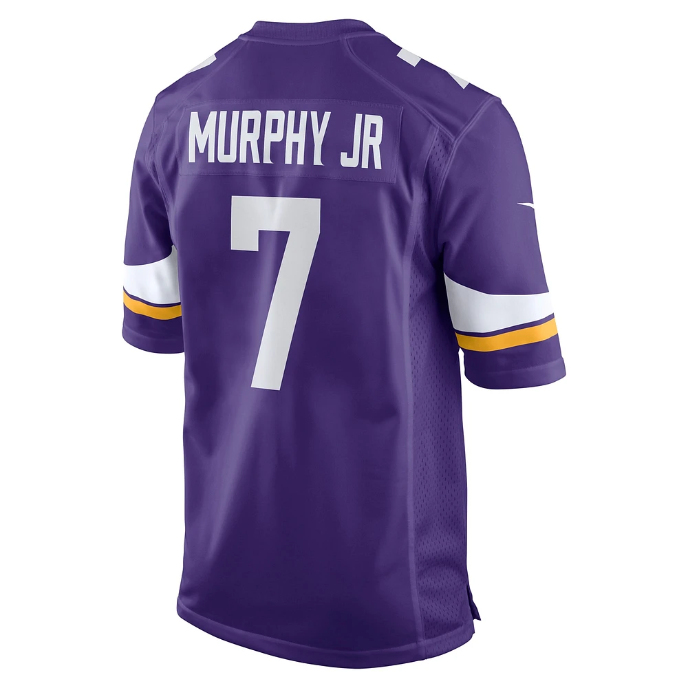 Maillot de match Nike Byron Murphy Jr. Violet Minnesota Vikings pour homme