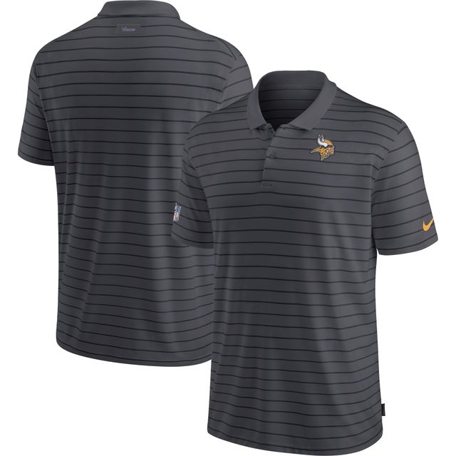 Polo Performance Nike Minnesota Vikings Sideline Victory Coaches anthracite pour homme