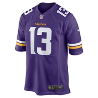 Maillot de match d'équipe violet Nike Daniel Jones des Minnesota Vikings pour homme