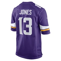 Maillot de match d'équipe violet Nike Daniel Jones des Minnesota Vikings pour homme