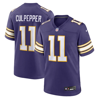 Homme Nike Daunte Culpepper Violet Minnesota Vikings Classic Retired Player Game Jersey