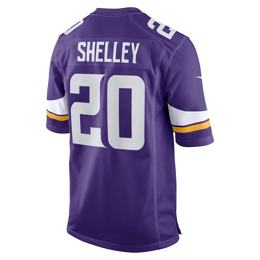 Maillot de joueur à domicile des Minnesota Vikings Nike Duke Shelley pour homme pourpre