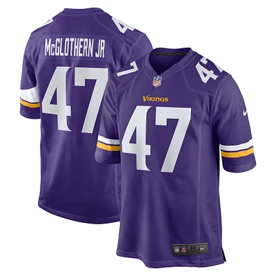 Maillot de match Nike Dwight McGlotern Jr. violet des Minnesota Vikings pour hommes