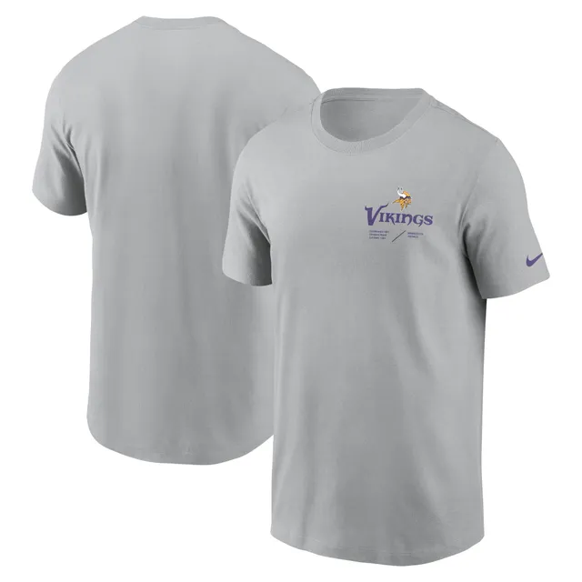 Men's Nike Heathered Gray/Black Minnesota Vikings Sideline