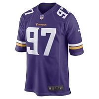 Maillot de joueur jeu Nike Harrison Phillips violet Minnesota Vikings pour hommes