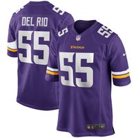 Men's Nike Jack Del Rio Purple Minnesota Vikings Game Retired Player Jersey