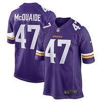 Men's Nike Jake McQuaide  Purple Minnesota Vikings Game Jersey