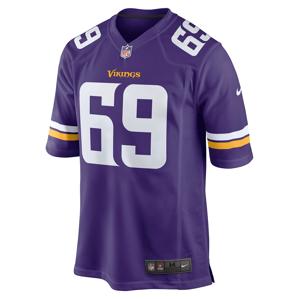 Maillot de match joueur à la retraite Nike Jared Allen Minnesota Vikings pour homme pourpre