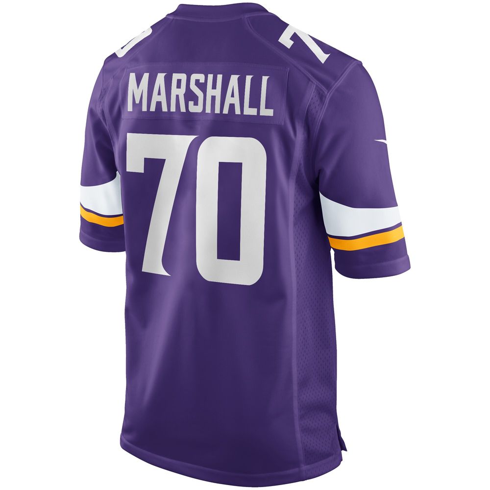 Men's Nike Jim Marshall Purple Minnesota Vikings Game Retired Player Jersey