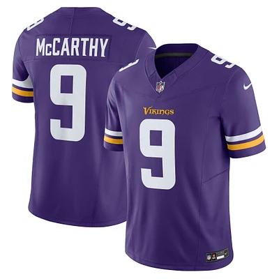 Nike J.J. pour hommes McCarthy Purple Minnesota Vikings Team Vapor F.U.S.E. Maillot limité