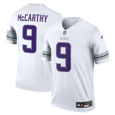 Men's Nike J.J. McCarthy White Minnesota Vikings Alternate Legend Jersey