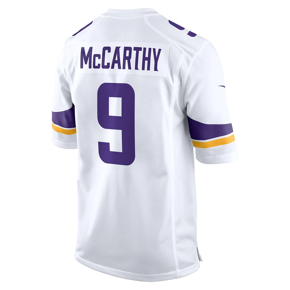 Nike J.J. pour hommes Maillot de match McCarthy blanc des Vikings du Minnesota