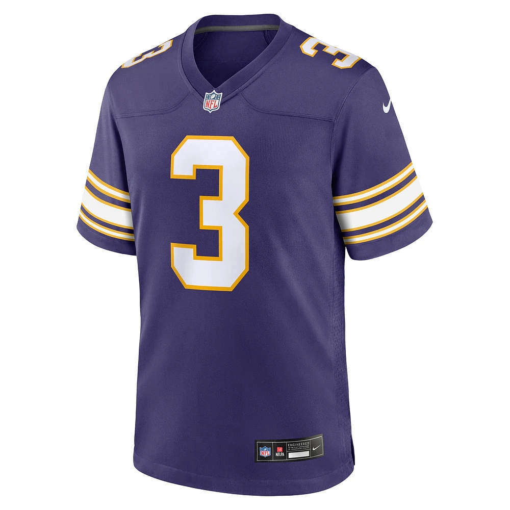 Men's Nike Jordan Addison Purple Minnesota Vikings Alternate Game Jersey