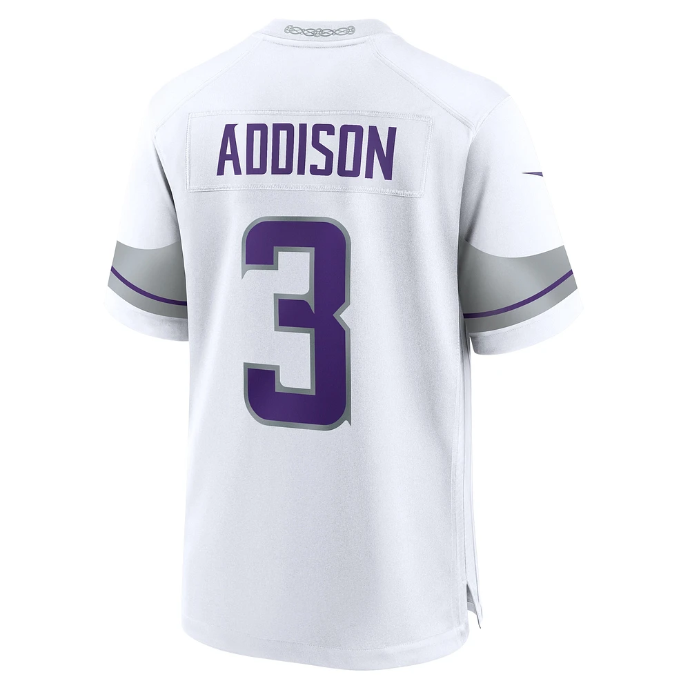 Men's Nike Jordan Addison White Minnesota Vikings Alternate Game Player Jersey