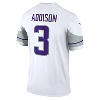 Haut Nike Jordan Addison pour homme, blanc, joueur de performance Alternate Legend des Minnesota Vikings