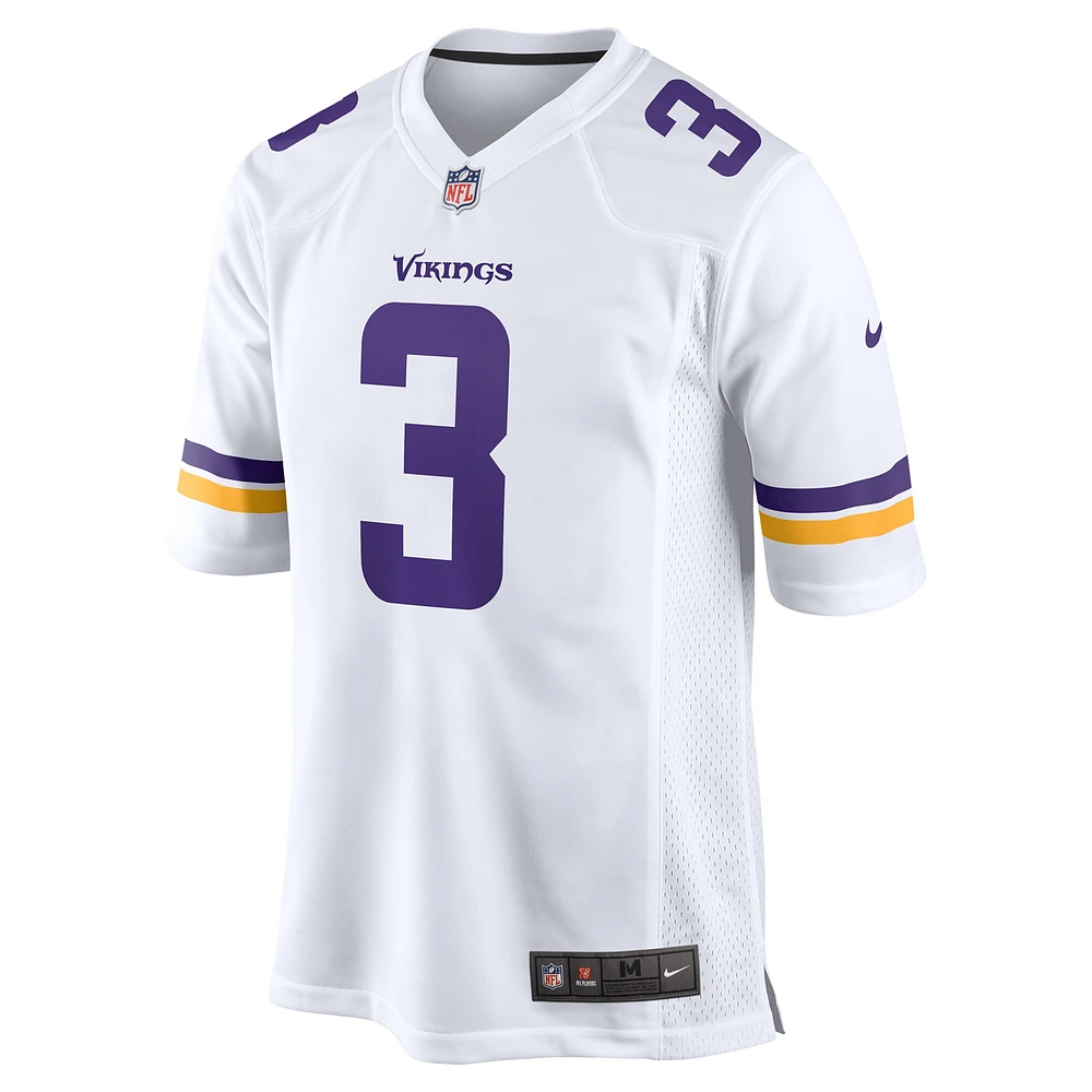 Homme Nike Jordan Addison Blanc Minnesota Vikings Away Game Jersey