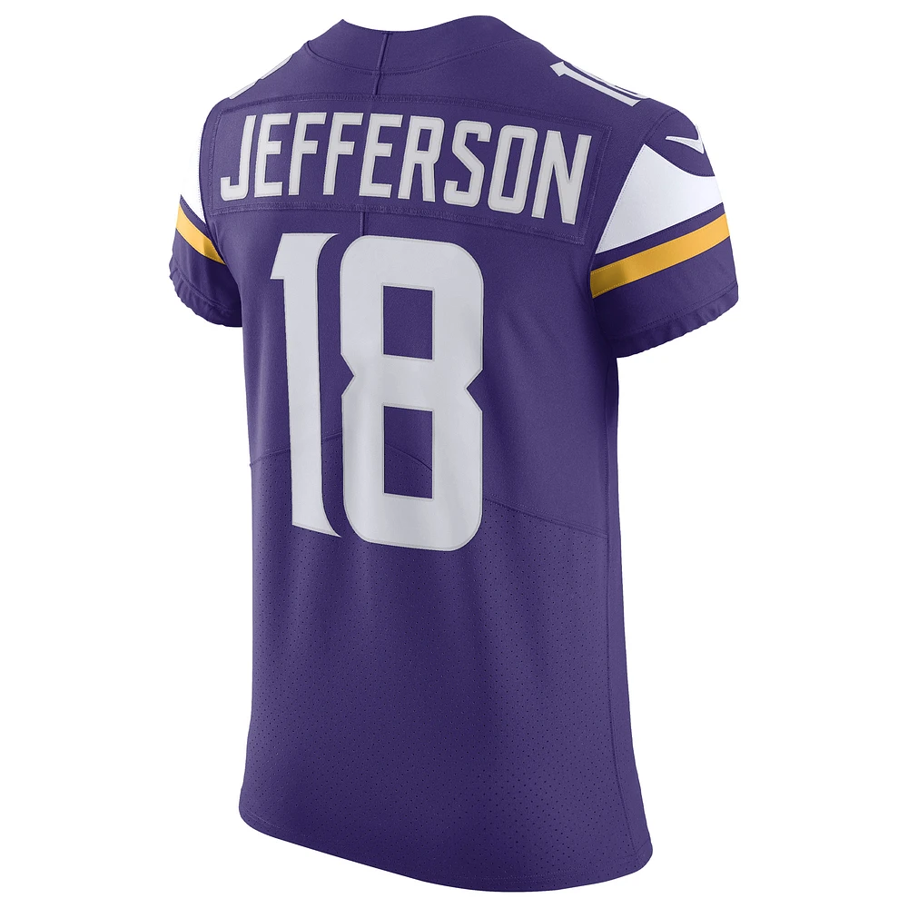 Maillot Nike Justin Jefferson violet Minnesota Vikings domicile Vapor Elite pour homme