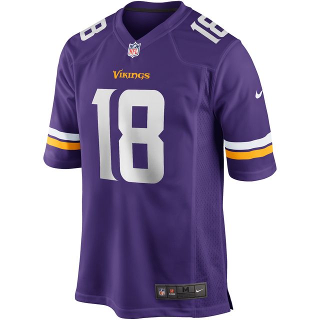 Maillot de match joueur Nike Justin Jefferson violet Minnesota Vikings pour hommes