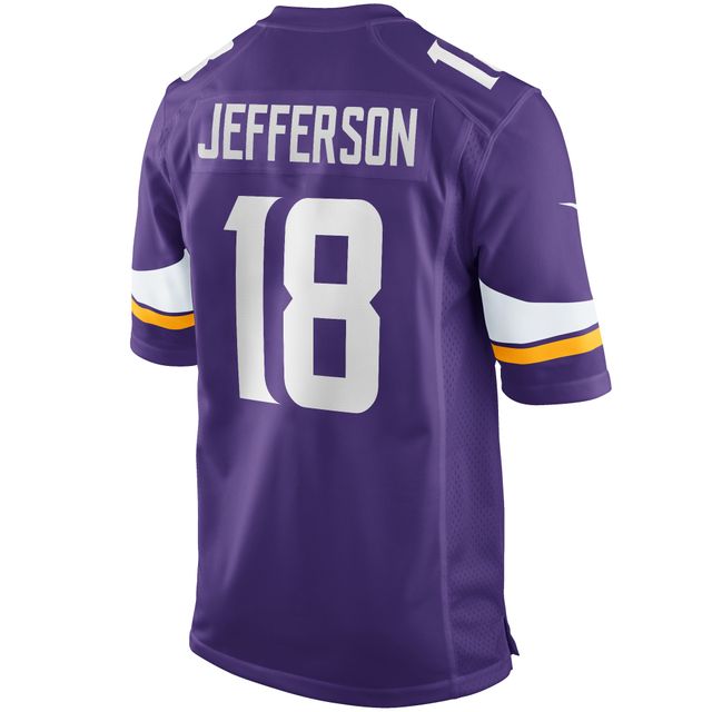 Maillot de match joueur Nike Justin Jefferson violet Minnesota Vikings pour hommes