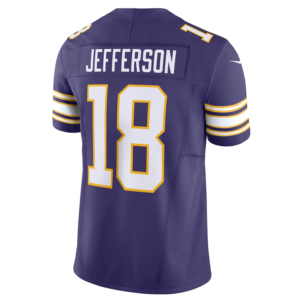 Nike Justin Jefferson Violet Minnesota Vikings Vapor F.U.S.E. Maillot limit