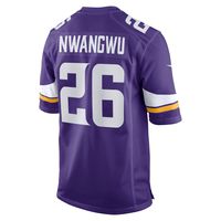 Men's Nike Kene Nwangwu Purple Minnesota Vikings Game Jersey