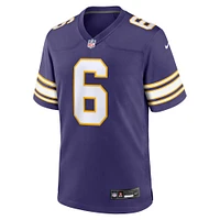 Maillot de match classique des Vikings du Minnesota Lewis Cine Nike pour homme pourpre