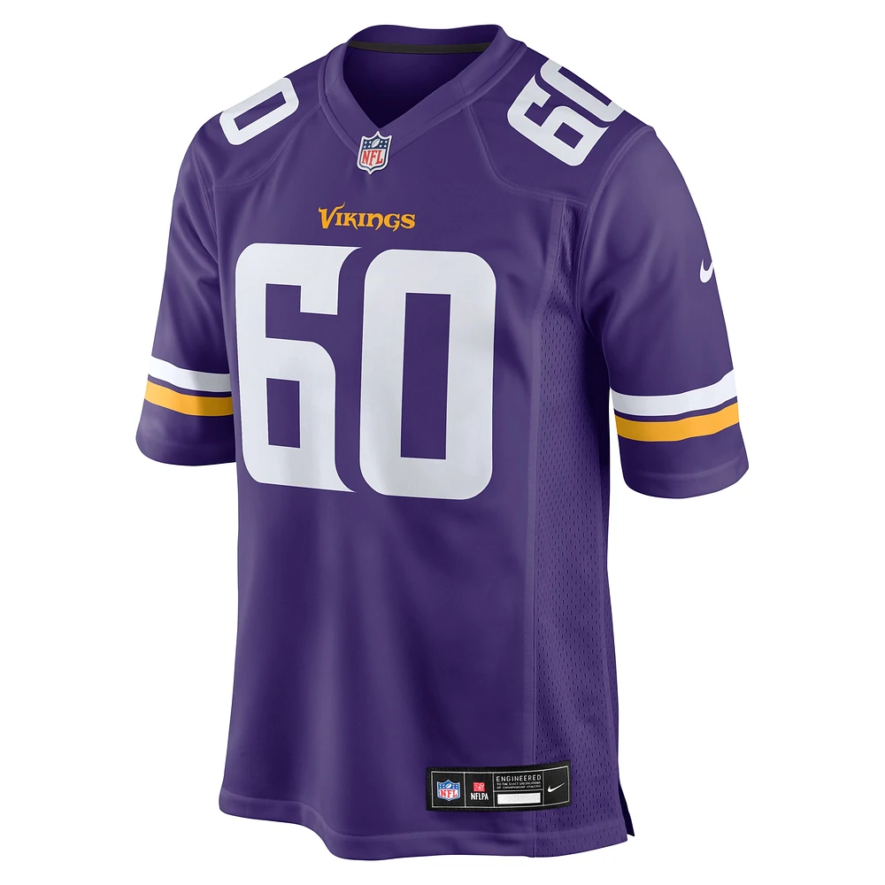 Men's Nike Marcellus Johnson  Purple Minnesota Vikings Team Game Jersey