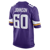 Men's Nike Marcellus Johnson  Purple Minnesota Vikings Team Game Jersey