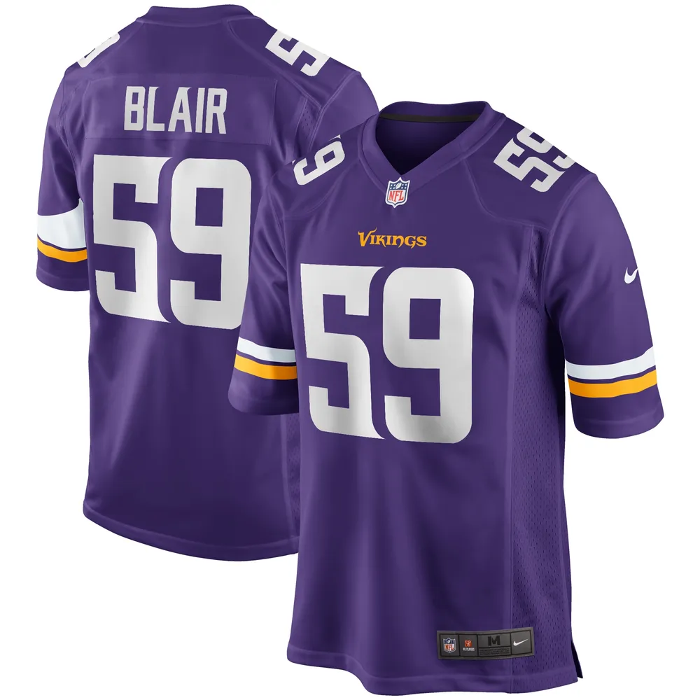 Maillot de joueur retraité Nike Matt Blair violet des Minnesota Vikings pour hommes