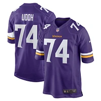 Maillot de match des Vikings du Minnesota Nike Oli Udoh pour homme pourpre