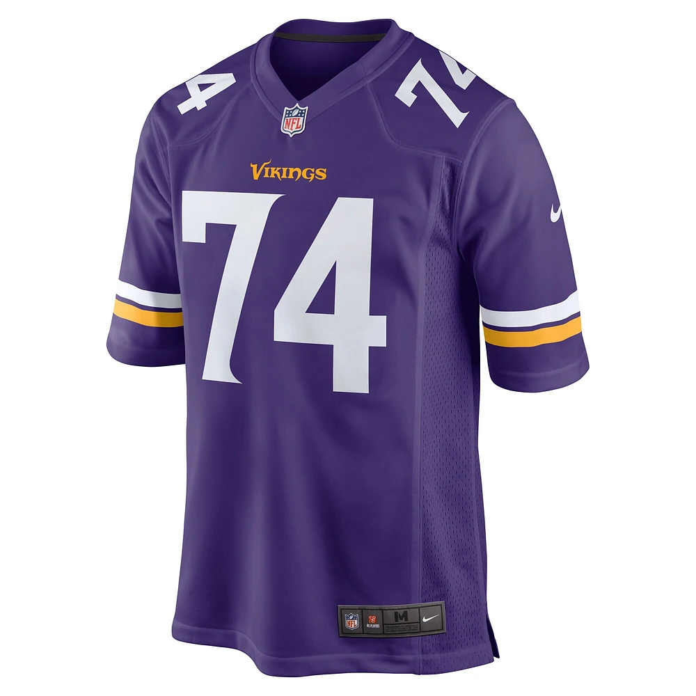 Maillot de match des Vikings du Minnesota Nike Oli Udoh pour homme pourpre