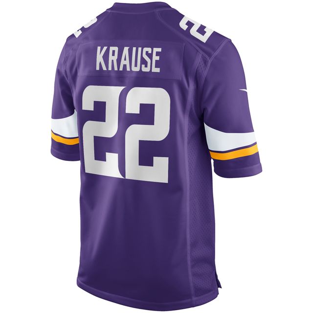 Maillot de joueur retraité Nike Paul Krause pour hommes des Minnesota Vikings Game