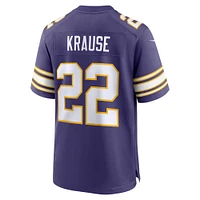 Men's Nike Paul Krause Purple Minnesota Vikings Retired Player Alternate Game Jersey