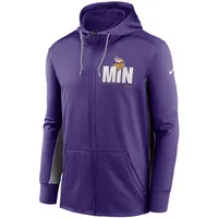 Lids Minnesota Vikings Nike Mascot Performance Full-Zip Hoodie -  Purple/Gray