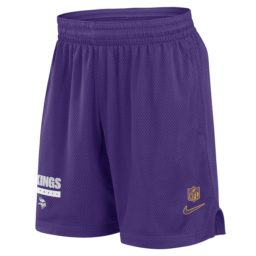 Short Nike violet Minnesota Vikings 2024 Sideline Performance en maille pour homme