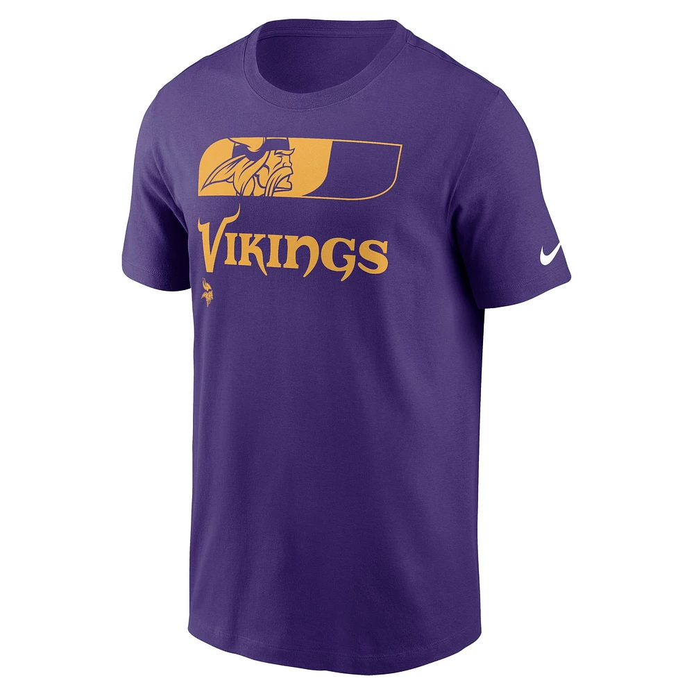 T-shirt essentiel Nike violet Minnesota Vikings Air pour homme