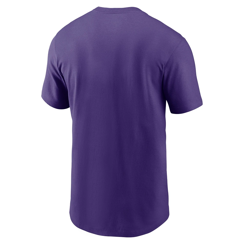 T-shirt essentiel Nike violet Minnesota Vikings Air pour homme